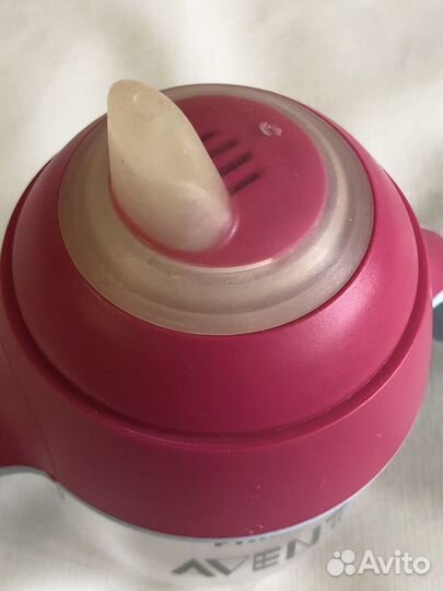 Philips avent поильник 6+ розовый