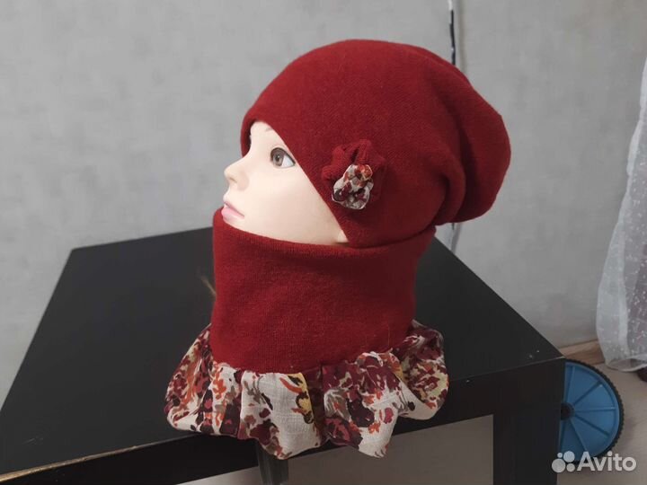 Шапка и снуд женский