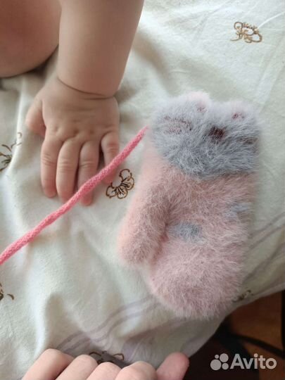 Детские новые зимние варежки