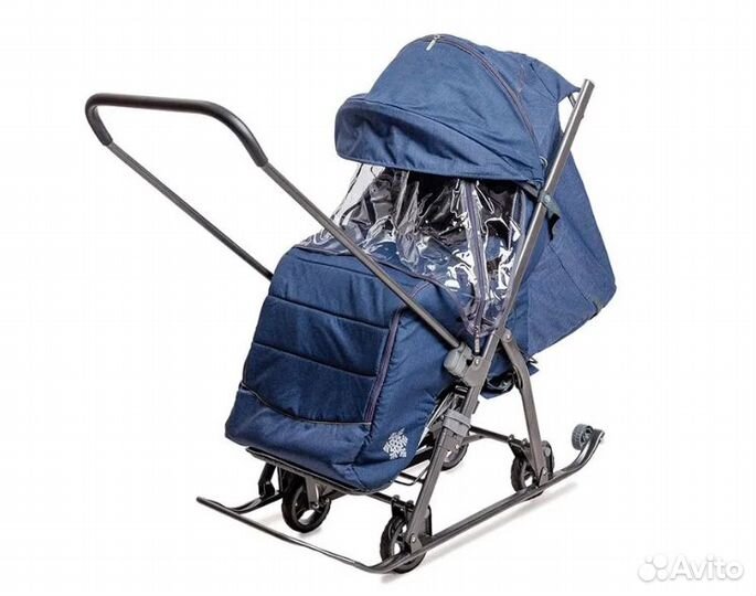 Санки Galaxy kids 3-3С джинс (Темно-Синий)