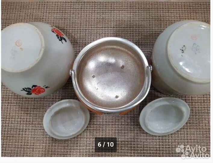 Ваза на ножке стекло СССР