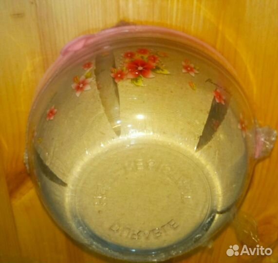 Набор стеклянных салатников с крышками для свч