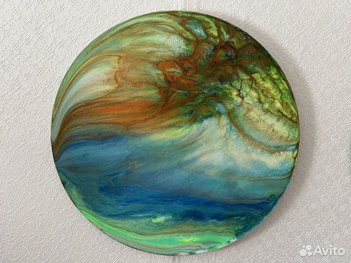 Картины ручной работы, флюид-арт