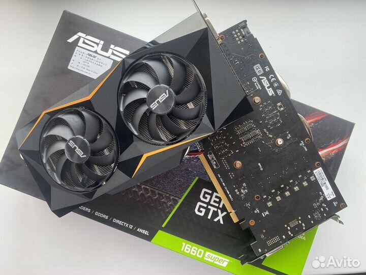 Видеокарта gtx 1660 super 6gb asus