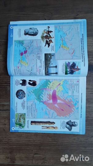 Атлас, контур. карты история средних веков 6 класс