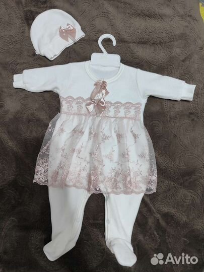 Платье с ползунками для девочки