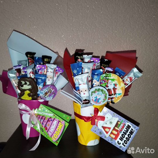 Делаю сьедобные букетики