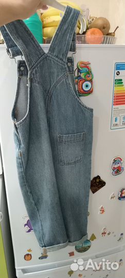 Джинсовый комбинезон р 80-86