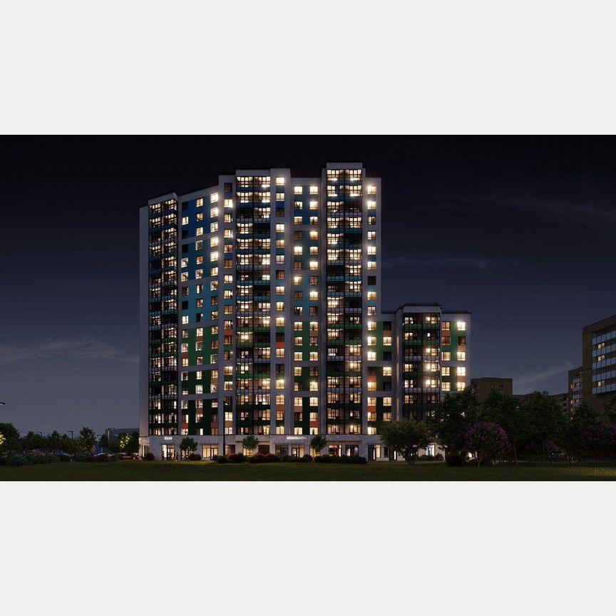 1-к. квартира, 36,9 м², 12/18 эт.