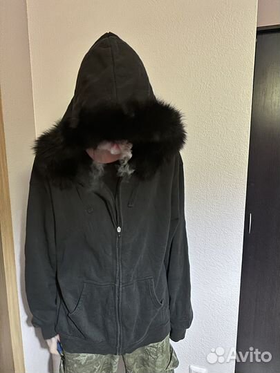 Архив зип худи с мехом (fur zip-hoodie)