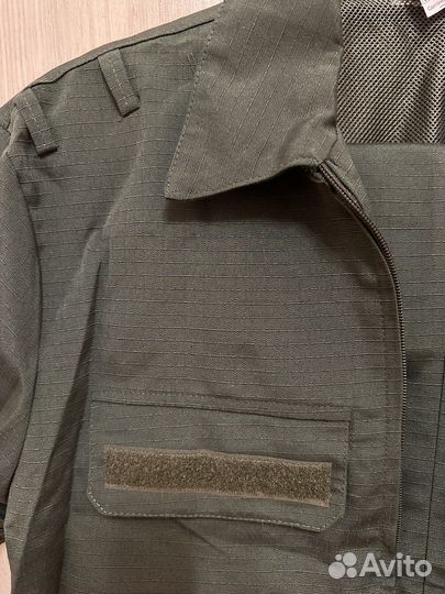 Офисная военная форма зеленая короткий рукав