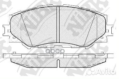 Колодки тормозные дисковые toyota corolla 1.6 2
