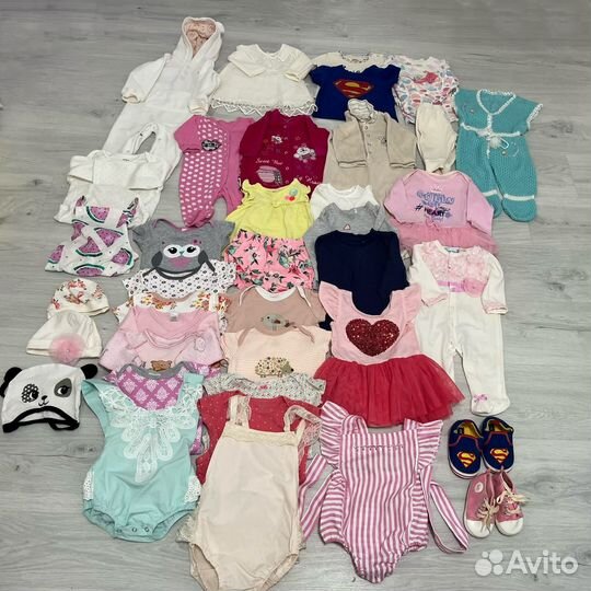 Вещи пакетом для девочки 0-9