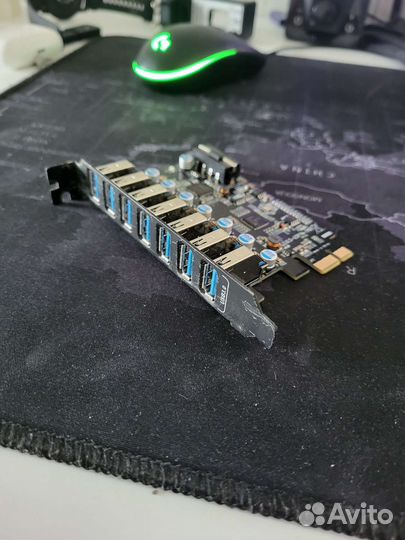 Usb 3.0 разветвитель pci с доп питанием