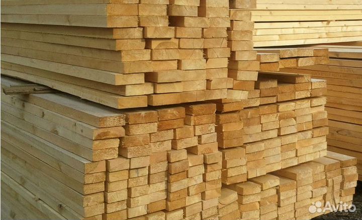 Доска обрезная 25x150x6000 сорт 1, сосна, гост