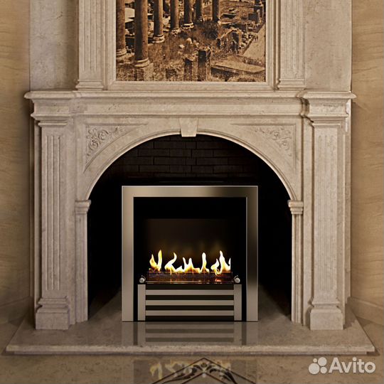 Биокамин в мраморном портале Firezo Tesoro