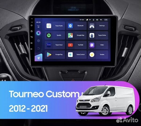 Магнитола Ford Transit 2012-2021 3-32 8 ядер