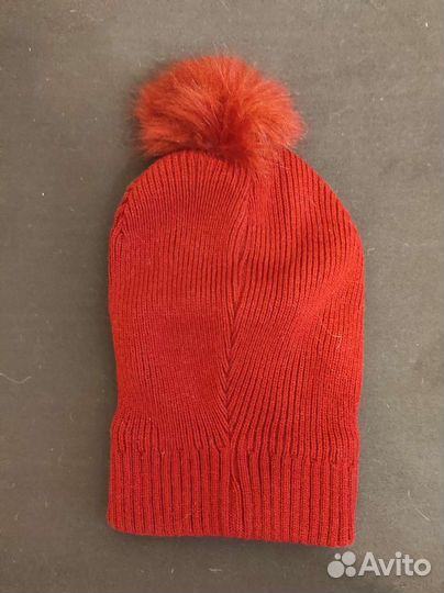 Шапка шлем Pelican с помпоном,внутри флис