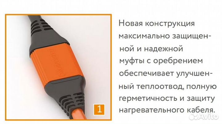 Греющий кабель Теплолюкс ProfiRoll 31,5 м, 540 Вт