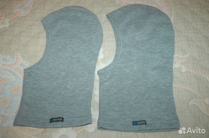 Odlo Шлем-маска, подшлемник warm kids серый меланж