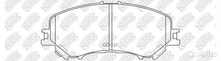 Колодки пер. nissan qashqai 13 PN2804 NiBK