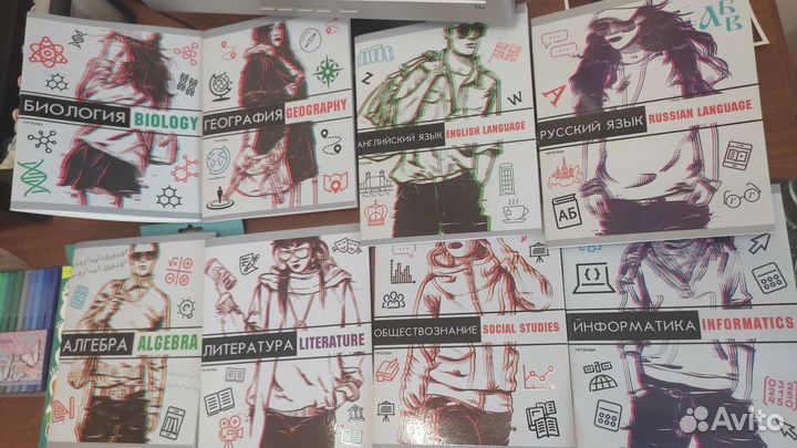 Карандаши, фломастеры, тетради тематические