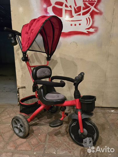 Велосипед коляска с ручкой