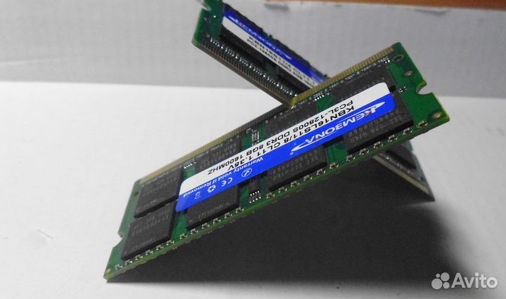 Ddr3 4gb-8gb (4-8гб) ноутбук-компьютер