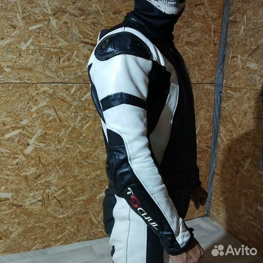 Мото штаны кожаные