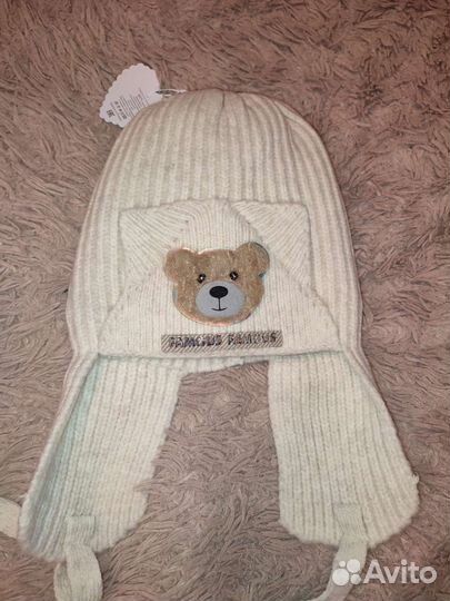 Комплект шапка и снуд зимний