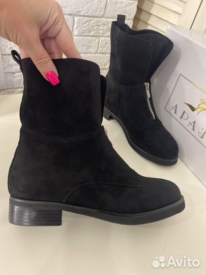Ботинки женские замшевые 38 40