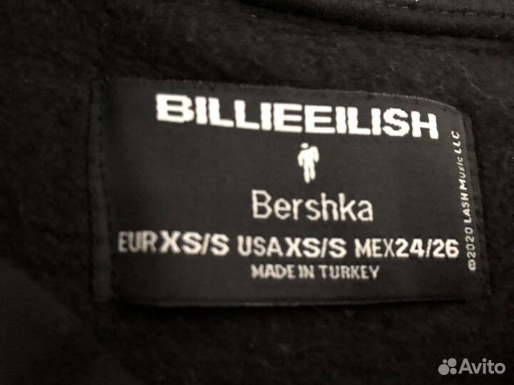 Худи Bershka x Billie Eilish, размер XS/S