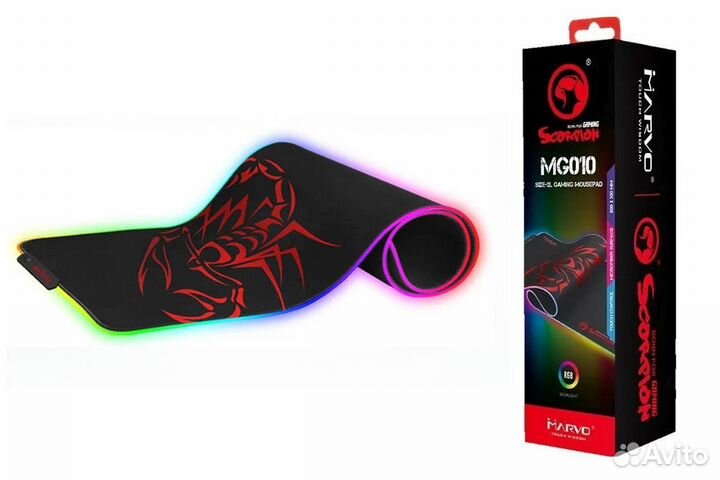 Коврик для мыши с подсветкой marvo MG010