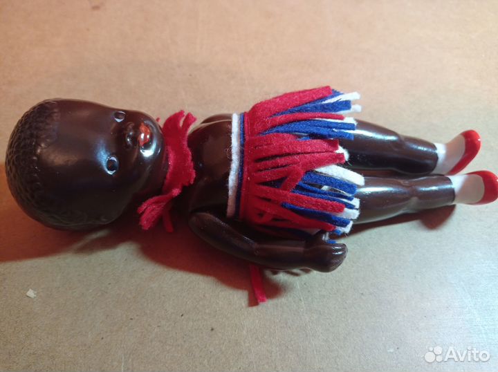 Кукла негритенок, композит, гдр клеймо EBE, 1950-е