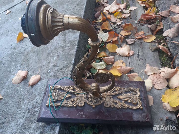 Старинное бра латунь