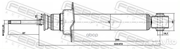 Амортизатор передний GAS.twin tube 04658554F Fe