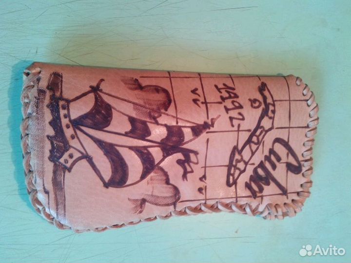 Чехол для очков кожа