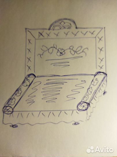 Чехол на диван 50-60х годов