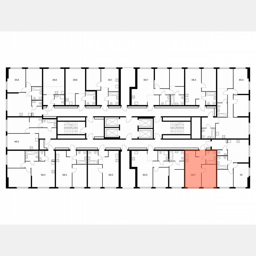 1-к. квартира, 38,5 м², 14/32 эт.