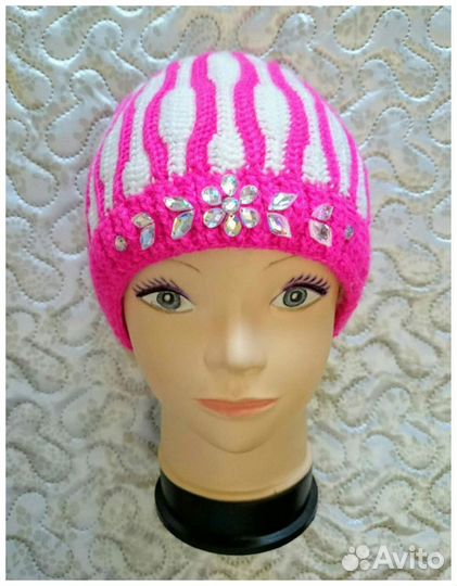Шапка на девочку новая ручная работа