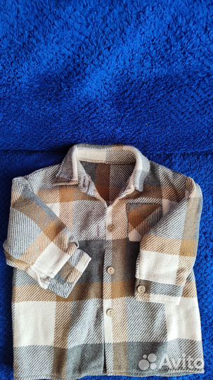 Продается детская теплая рубашка из фланели