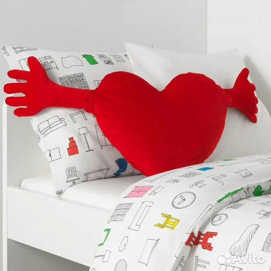 Мягкая игрушка сердце с руками Икеа