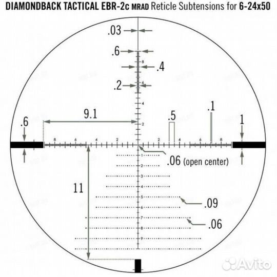 Vortex diamondback tactical 6-24x50 (DBK-10029)