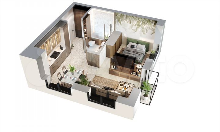 1-к. квартира, 41 м², 5/23 эт.