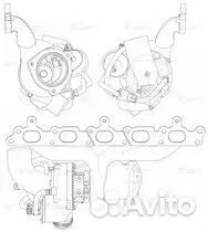 LAT1005 Турбокомпрессор для а / м ford kuga ii (13) / volvo s80 ii (06) 2.5t (тип k04) (lat 1005)