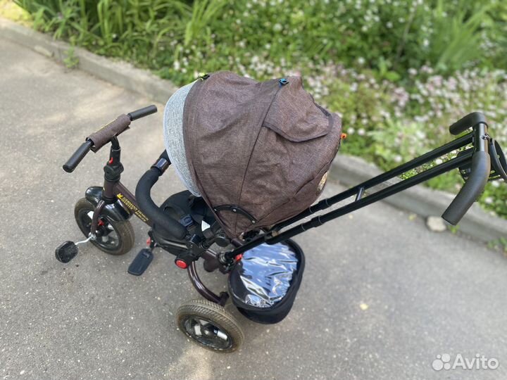 Велосипед коляска с ручкой