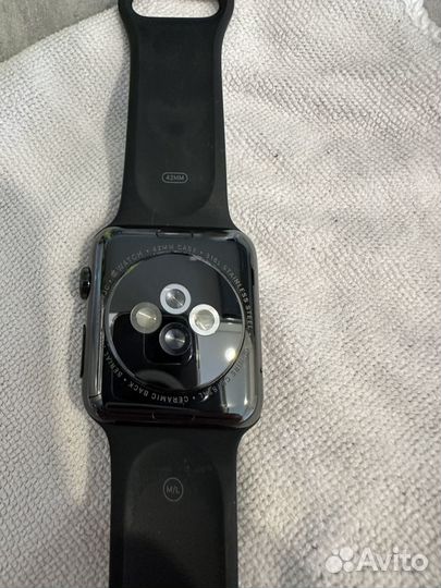 Часы apple watch 1 42mm Black Sapphire