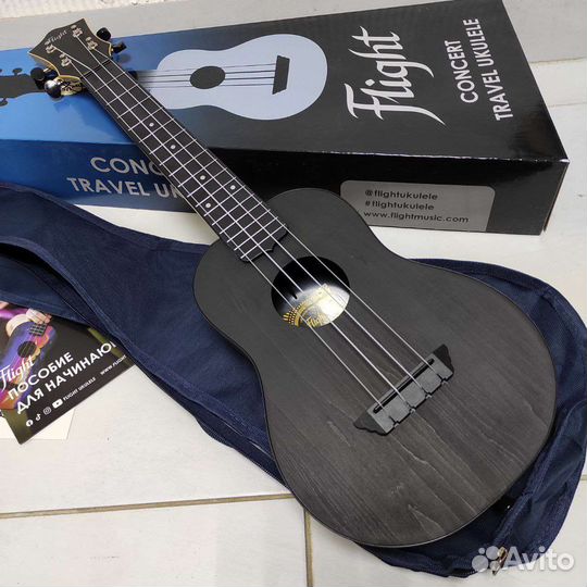 Укулеле flight концерт новая с чехлом