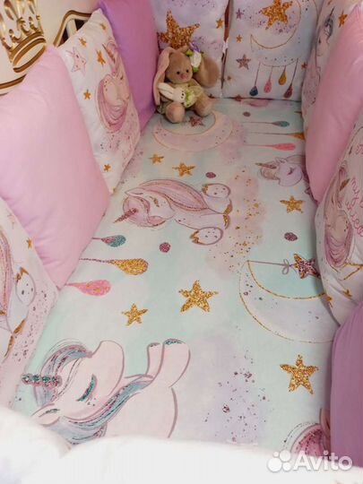 Бортики в детскую кроватку новые