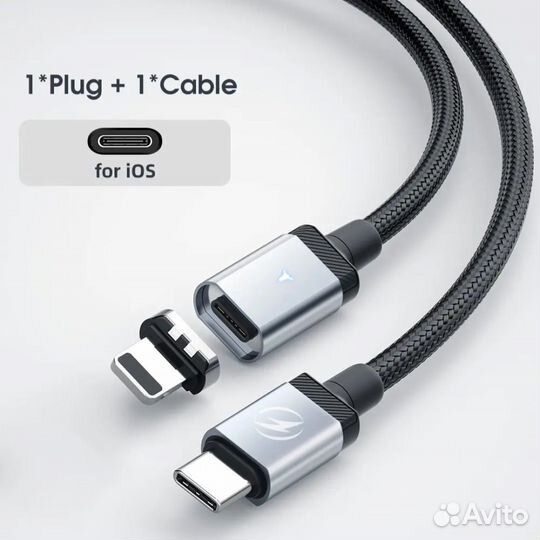 Новый магнитный кабель Usb C Super Charge 5 pin 1m